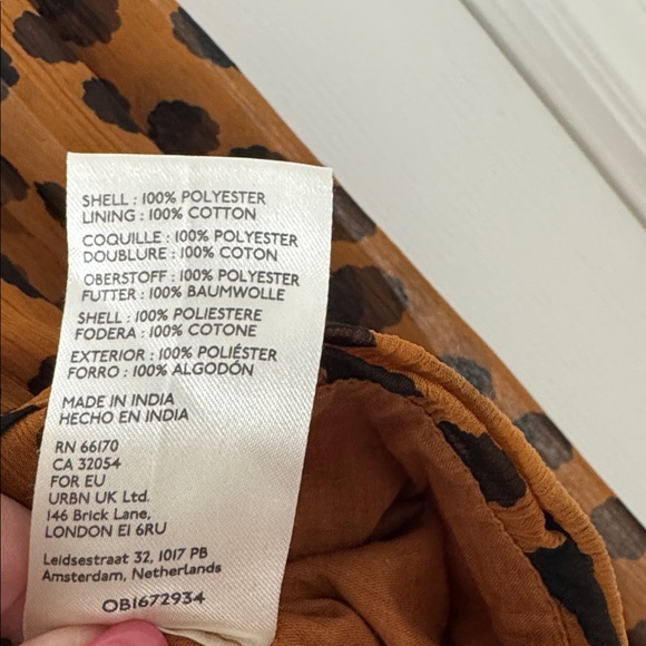 FREE PEOPLE PARKER Blouse Leopard Print Cropped Size XS Like New! - Picture 7 of 7